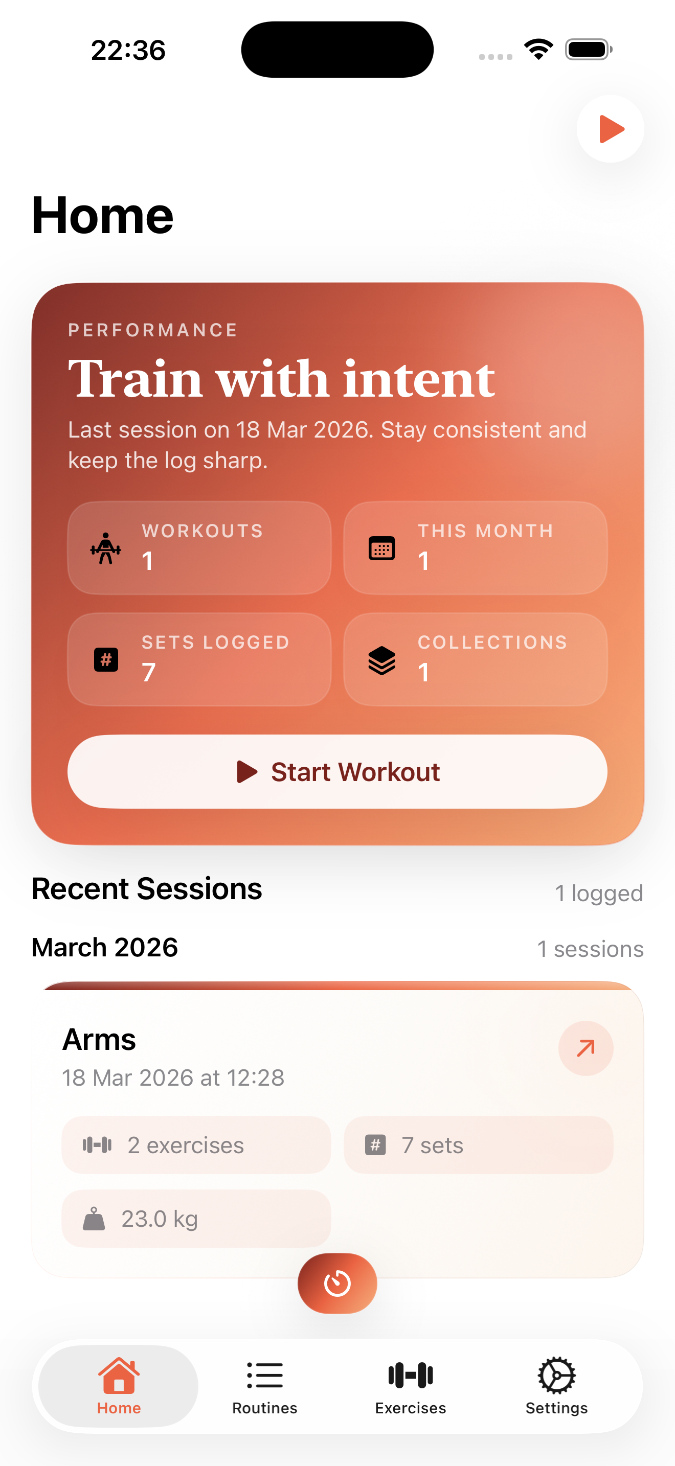 RepLog app screenshot
